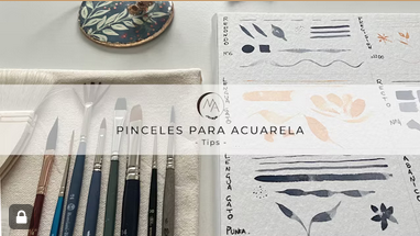 Pinceles para acuarela