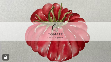 Tomate en acuarela